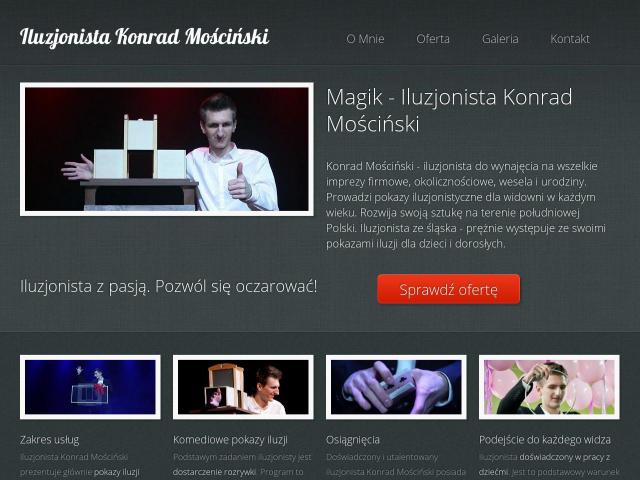Iluzjonista Konrad Mościński