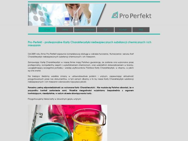 Pro-Perfekt. Centrum Kart Charakterystyki