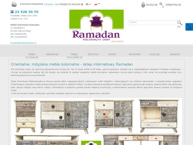 Meble kolonialne Ramadan